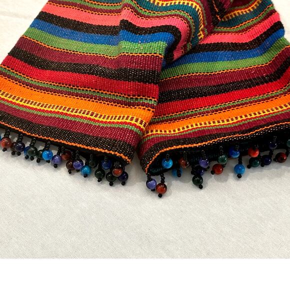 Sharon Young Multicolor Stripe & Beaded Cropped Jacket Size 10 Excellent - Picture 4 of 9